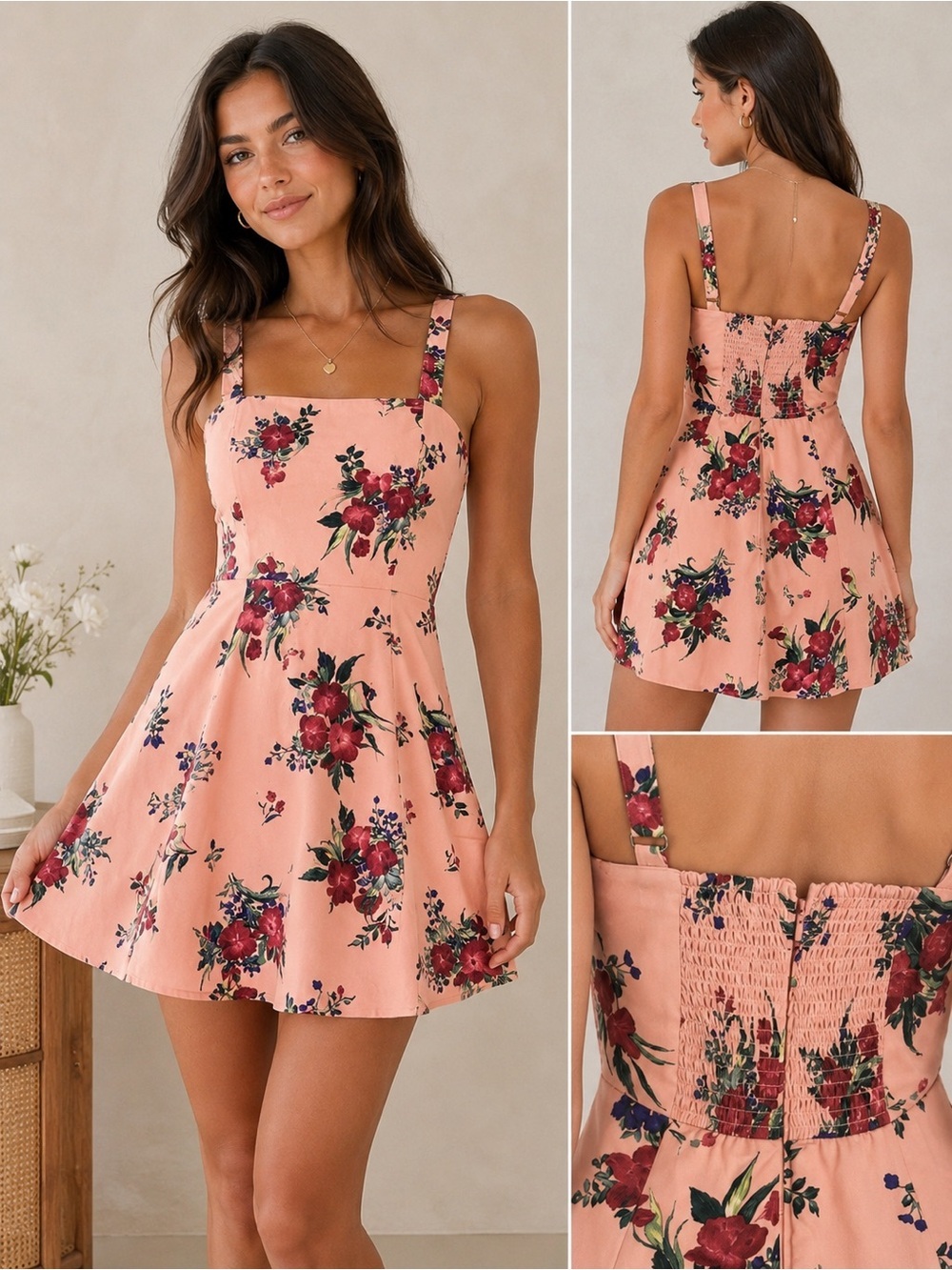 Abercrombie & Fitch Floral Fit & Flare Mini Dress | Size Small